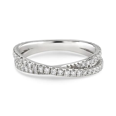 twisted diamond eternity ring